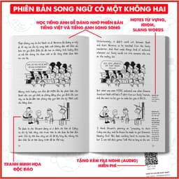 Thumbnail Sách Nhật ký Chú Bé Nhút Nhát Tập 19 song Ngữ - Diary Of A Wimpy Kid tặng file nghe và note từ vựng 3