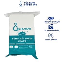Thumbnail Bông đắp toner lotion mask kéo dãn Likado túi 300 miếng cotton mềm (1 túi) 1