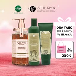 Thumbnail Combo Sữa tắm nước hoa, trắng da toàn thân Damask và cặp dầu gội đầu, dầu xả tóc thảo dược gừng Weilaiya ngăn rụng tóc 1