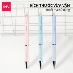 Thumbnail Bút Chì Kim Pastel Deli Ngòi 0.5-0.7mm Đệm Tay Siêu Êm Cao Cấp Kèm Đầu Tẩy  Cải Tiến Cho Học Sinh Dân Văn Phòng Tiện Lợi 1