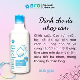 Thumbnail Nước Tẩy Trang Làm Sạch Sâu Không Cồn Không Paraben Dịu Nhẹ Cho Da BFO Beclean 100ml/300ml 4