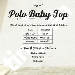 Thumbnail TINGOAN® - Áo len xù POLO cổ bẻ xám phối túi ngực POLO BABY TOP/GR (không bao gồm khăn choàng cổ) 2