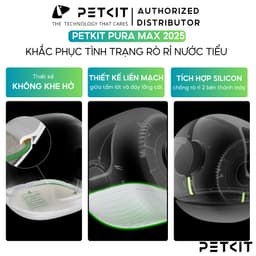 Thumbnail Nhà Vệ Sinh Cho Mèo Tự Động, Máy Dọn Phân Mèo Petkit Pura Max Bản Mới 2025 3