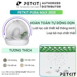 Thumbnail Nhà Vệ Sinh Cho Mèo Tự Động, Máy Dọn Phân Mèo Petkit Pura Max Bản Mới 2025 4