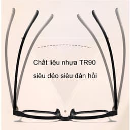 Thumbnail Gọng kính cận thời trang nam nữ ANDU dáng vuông chống tia UV chất liệu nhựa cao cấp - 81056 4