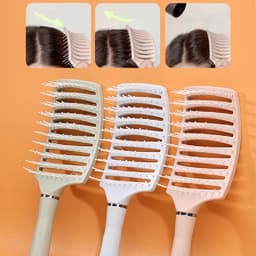 Thumbnail Lược Massage da đầu, giúp tạo kiểu tóc dễ dàng, làm xoănn đặc biệt dành cho người tóc dài - Màu Ngẫu  nhiên 2