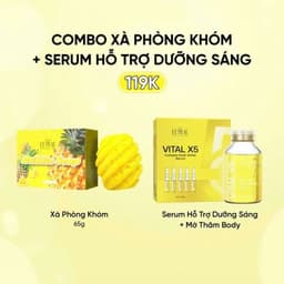 Thumbnail Combo Serum Vital X5 Multi White 20ml và soap xà phòng khóm LEPEAU - Hỗ Trợ Giảm Thâm, Kích Trắng Và Làm Đều Màu Da 1