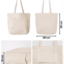 Thumbnail Túi Tote Canvas GINKO Unisex Có Dây Kéo ( túi con) Phong Cách Hàn Quốc In Hình SNOOPY ( Nhiều Mẫu ) 1