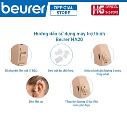 Thumbnail Máy Trợ Thính Vành Tai Beurer HA20 | Xử Lý Và Khuếch Đại Âm Thanh Giúp Người Dùng Nghe Rõ Hơn - Bảo Hành 12 Tháng 4