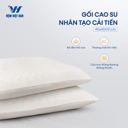 Thumbnail Gối nằm cao su Việt Hàn Winhome - Nâng Đỡ, Thoáng Khí, Chất Foam Mềm Mại 3