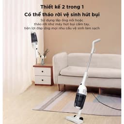 Thumbnail Máy hút bụi cầm tay Aqua CCX600R lực hút 15000Pa 600W, bộ lọc bụi mịn HEPA - Bảo hành 12 tháng 2