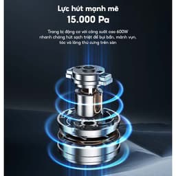 Thumbnail Máy hút bụi cầm tay Aqua CCX600R lực hút 15000Pa 600W, bộ lọc bụi mịn HEPA - Bảo hành 12 tháng 4