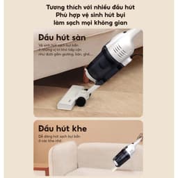 Thumbnail Máy hút bụi cầm tay Aqua CCX600R lực hút 15000Pa 600W, bộ lọc bụi mịn HEPA - Bảo hành 12 tháng 3
