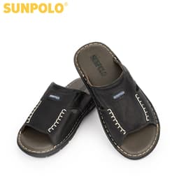 Thumbnail Dép quai ngang nam da bò cao cấp Có size lớn 44, 45 SUNPOLO AQN012 4