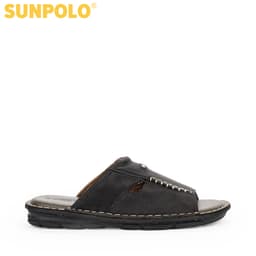 Thumbnail Dép quai ngang nam da bò cao cấp Có size lớn 44, 45 SUNPOLO AQN012 1