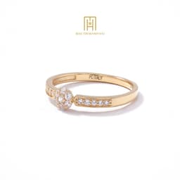 Thumbnail Nhẫn vàng 10K Bảo Tín Mạnh Hải thiết kế đính đá sang trong tinh tế phong cách Ý PYN1V10KDH-409050 2