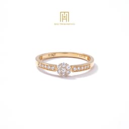 Thumbnail Nhẫn vàng 10K Bảo Tín Mạnh Hải thiết kế đính đá sang trong tinh tế phong cách Ý PYN1V10KDH-409050 3