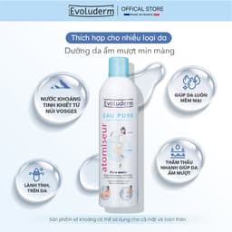 Thumbnail Nước Xịt khoáng Dollania Evoluderm dưỡng da, cấp ẩm, cấp nước cho da, giúp da ẩm mượt mịn màng chính hãng 400ml 4