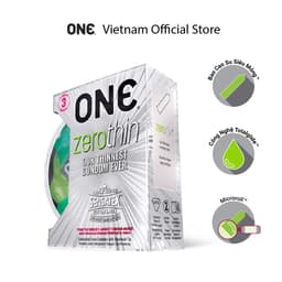 Thumbnail Bao Cao Su ONE của Mỹ Siêu Mỏng Mềm Truyền Nhiệt Nhanh One Zero Thin size 53mm 1