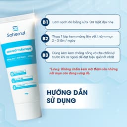Thumbnail Kem Mờ Thâm Mụn Sahemul giúp Giảm Thâm Mụn Hỗ Trợ Sáng Da Đều Màu Da 20gr 3