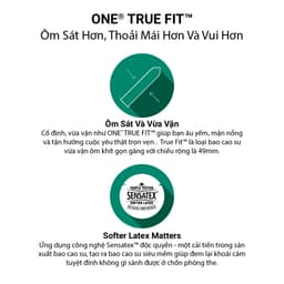 Thumbnail Bao Cao Su ONE của Mỹ| One True Fit size 49mm ôm sát thoải mái dễ chịu 2