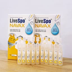 Thumbnail Combo 2 Hộp nhỏ mũi cho trẻ giúp giảm nghẹt mũi, viêm mũi LiveSpo Navax sơ sinh - Hộp 10 ống x 4ml 4