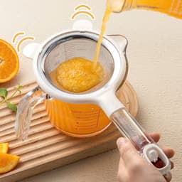 Thumbnail Rây Lọc Cháo inox Tai Gấu Xinh Xắn Dụng Cụ Rây Cháo và Đồ Ăn Siêu Mịn Cho Bé Ăn Dặm 12cm 4
