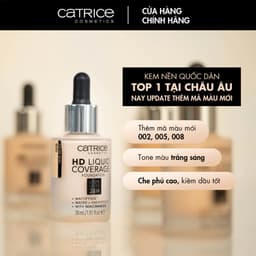 Thumbnail Kem Nền Catrice HD Liquid Coverage Foundation 30ml 1
