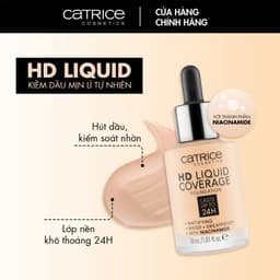 Thumbnail Kem Nền Catrice HD Liquid Coverage Foundation 30ml 2