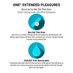 Thumbnail Bao Cao Su ONE của Mỹ| One Extended Pleasures kéo dài thời gian cực xịn 53mm 2