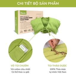 Thumbnail Túi Chườm Nóng Thảo Dược Vai Gáy HAPAKU, Giảm Đau Vai Gáy Cổ, Gối Thảo Dược Làm Nóng Bằng Lò Vi Sóng 4