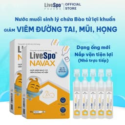 Thumbnail Combo 2 Hộp nhỏ mũi cho trẻ giúp giảm nghẹt mũi, viêm mũi LiveSpo Navax sơ sinh - Hộp 10 ống x 4ml 1