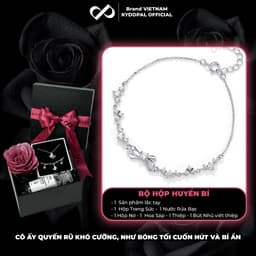 Thumbnail Lắc tay bạc KYDOPAL nơ đính đá cá tính trang sức nữ cao cấp ý 925 - PAL9B8L3 1