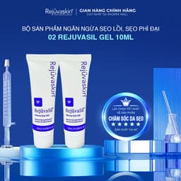 Thumbnail Combo Gel ngăn ngừa sẹo và làm xẹp sẹo lồi, sẹo phì đại REJUVASKIN Rejuvasil 10ml/tuyp 1