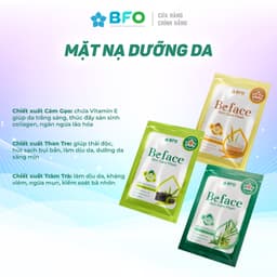 Thumbnail Mặt Nạ Dưỡng Ẩm Tinh Chất Trà Xanh Tràm Trà Cám Gạo BFO Beface Hộp 10 Miếng 4