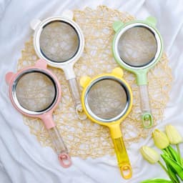 Thumbnail Rây Lọc Cháo inox Tai Gấu Xinh Xắn Dụng Cụ Rây Cháo và Đồ Ăn Siêu Mịn Cho Bé Ăn Dặm 1