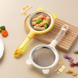 Thumbnail Rây Lọc Cháo inox Tai Gấu Xinh Xắn Dụng Cụ Rây Cháo và Đồ Ăn Siêu Mịn Cho Bé Ăn Dặm 3