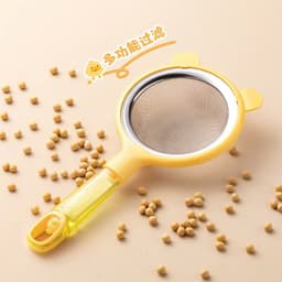 Thumbnail Rây Lọc Cháo inox Tai Gấu Xinh Xắn Dụng Cụ Rây Cháo và Đồ Ăn Siêu Mịn Cho Bé Ăn Dặm 2