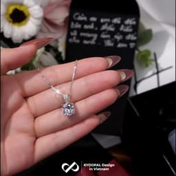 Thumbnail Dây chuyền bạc KYDOPAL cá tính đính đá trang sức bạc nữ cao cấp - 9C2 2