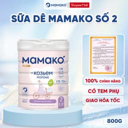 Thumbnail Sữa Dê MAMAKO Premium Số 2 hộp 800g, Sữa Công Thức Cho Bé Không Dung Nạp Đạm Bò 1