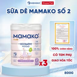 Thumbnail COMBO 3 LON Sữa Dê MAMAKO Số 2 - 800g 2