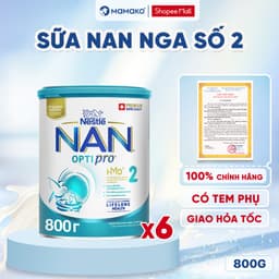 Thumbnail COMBO 6 Sữa Nan Nga HMO Optipro Số 2 Mamako Bổ Sung Dinh Dưỡng Cho Bé 6-12M Hộp 800g 2