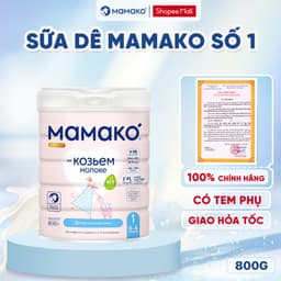 Thumbnail Sữa Dê Công Thức MAMAKO Premium Nga Số 1 - 800g/400g tăng cường miễn dịch 1