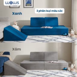 Thumbnail WOWS - Bộ 5 Đệm Foam Xếp Hình Dành Cho Trẻ Em - Sofa Sáng Tạo Jungle 4
