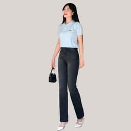 Thumbnail TTTHAO - Quần jean nữ ống đứng VNXK vải cotton co giãn cao cấp S100 4