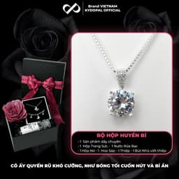 Thumbnail Dây chuyền bạc KYDOPAL cá tính đính đá trang sức bạc nữ cao cấp - 9C2 1