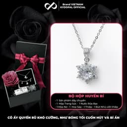 Thumbnail Dây chuyền bạc KYDOPAL đính đá cao cấp trang sức bạc nữ sang trọng 925 - PAL9B3C1 1