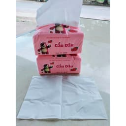 Thumbnail 1 Gói 300 Tờ 4 Lớp Khăn Giấy Khô Gấu Dâu 1
