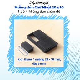 Thumbnail Miếng dán chống trầy xước Mini, miếng lót kê chân ghế, kệ, loa máy tính, vật dụng gia đình. 4