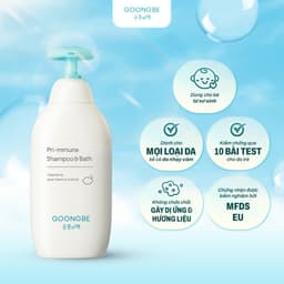 Thumbnail Sữa Tắm Gội Cho Bé Dưỡng Ẩm Sâu Không Khô Da GOONGBE Pri-mmune Shampoo & Bath 350ml 2
